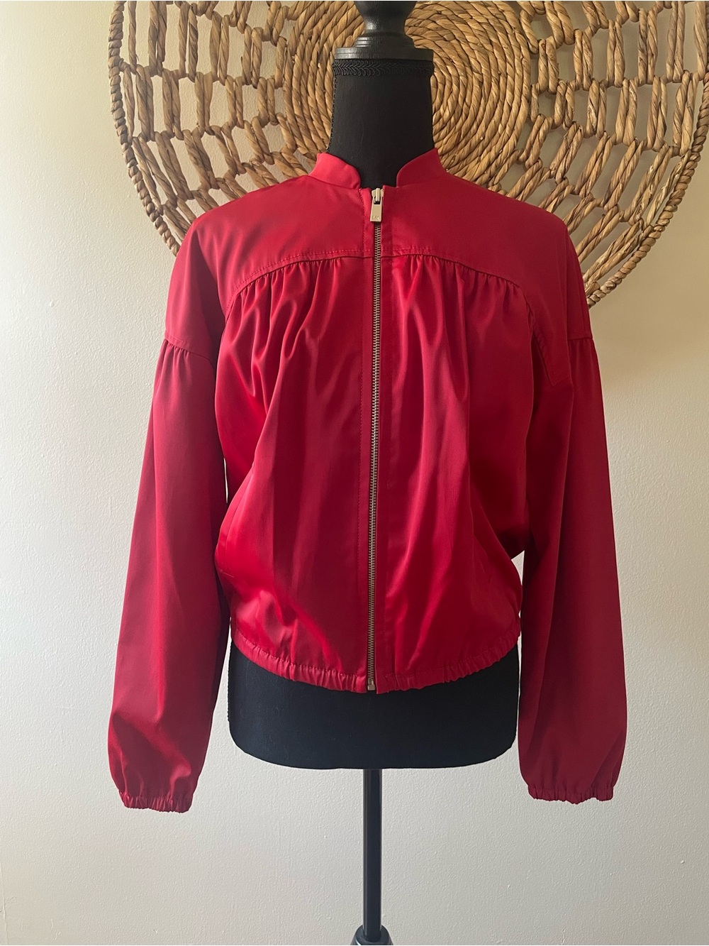 Michael Kors Red Bomber Jacket